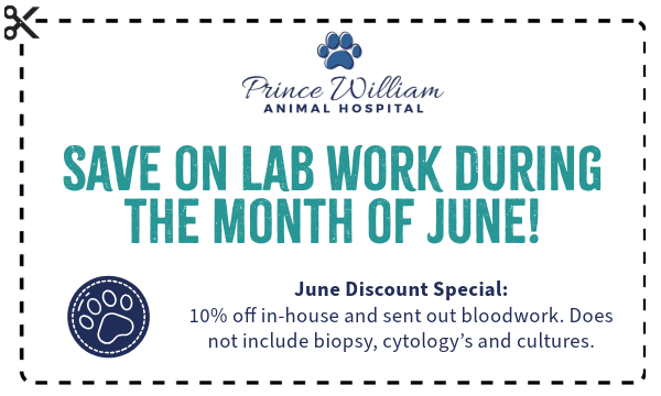 Prince William June Promo Coupon 10% off Lab Work during the month of June